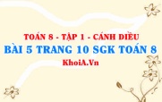 Bài 5 trang 10 SGK Toán 8 tập 1 Cánh Diều